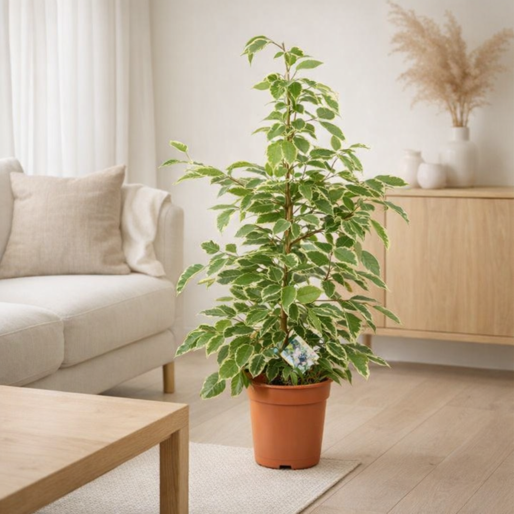 Ficus Goldenking - Ø17cm - ↕60cm en situation