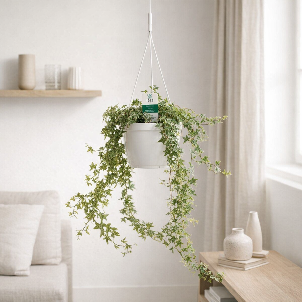 Hedera helix blanche Ø19 cm en situation
