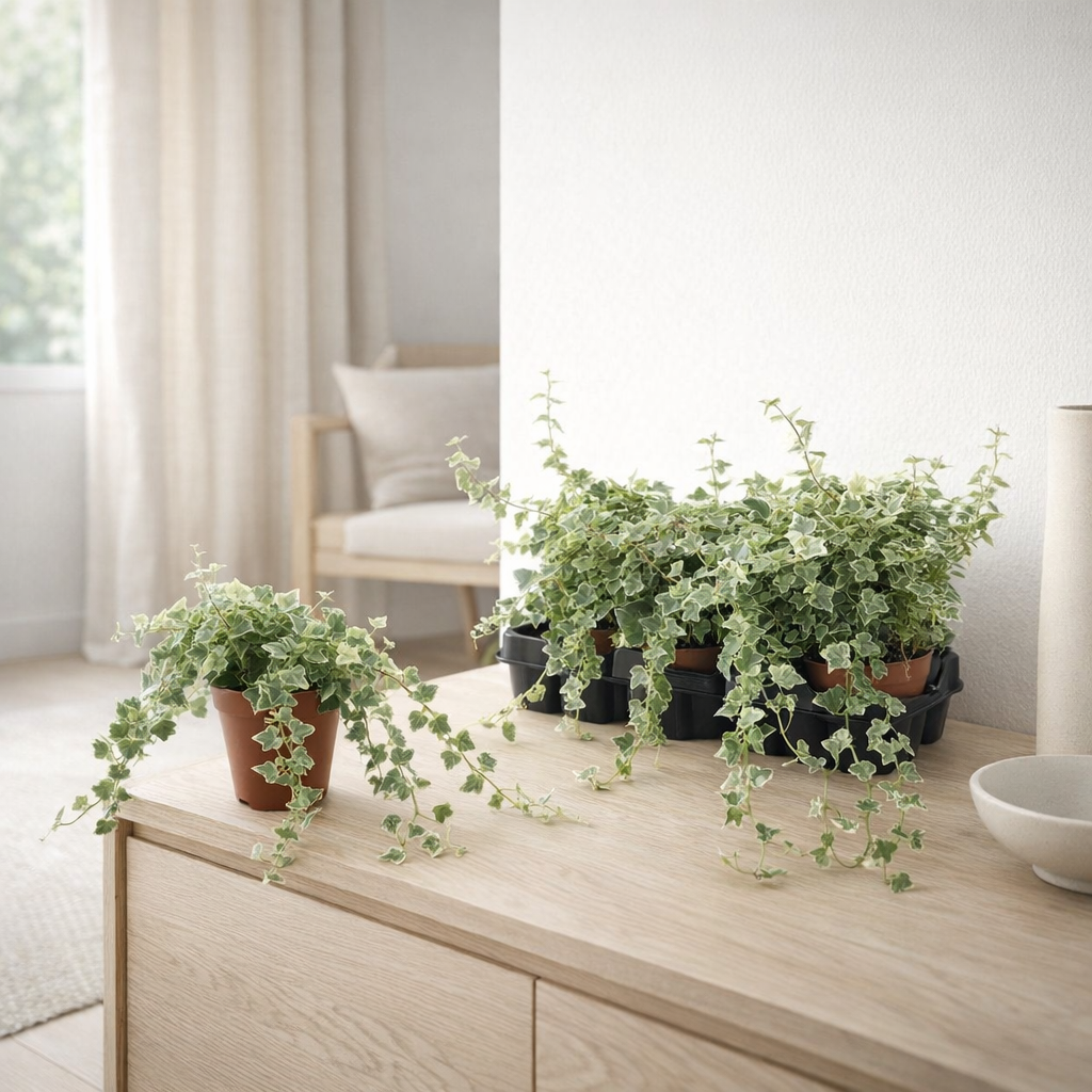 Hedera Helix 'White Wonder' - Ø13 cm en situation