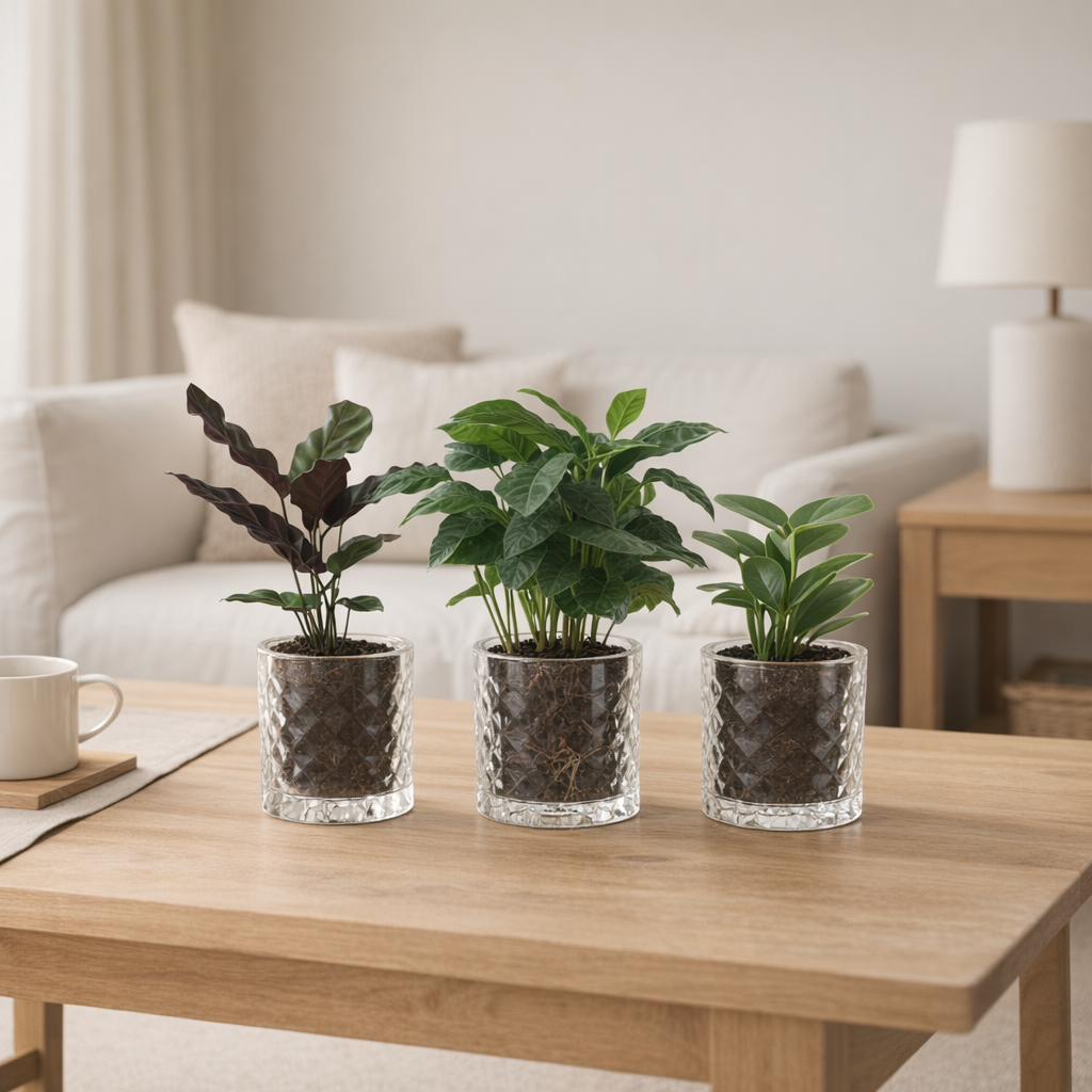 INTTENZ Mélanger en cas d'or - 3 pièces - Ø7cm - ↕25cm en situation
