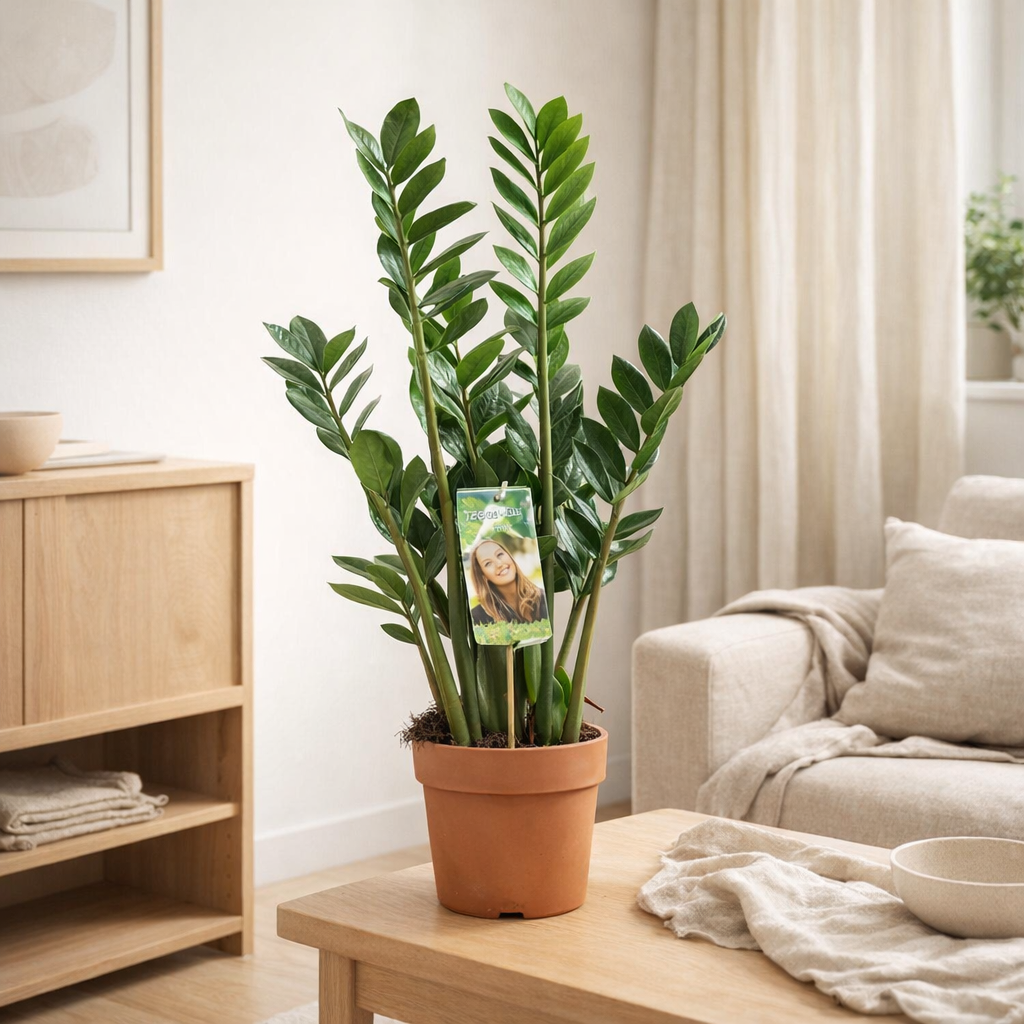 Zamioculcas Zamiifolia - Ø17cm - ↕70cm en situation