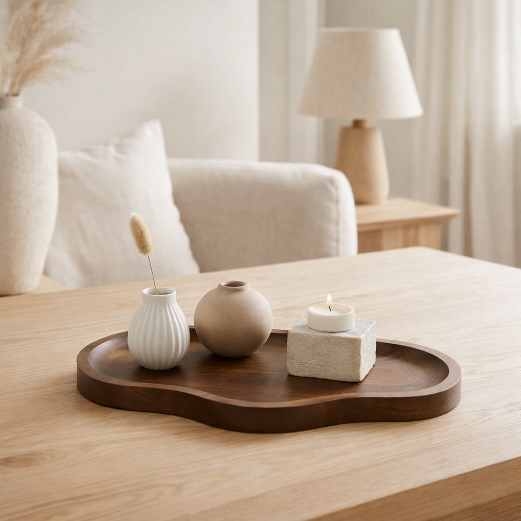 Dienblad - Bauru Walnut en situation