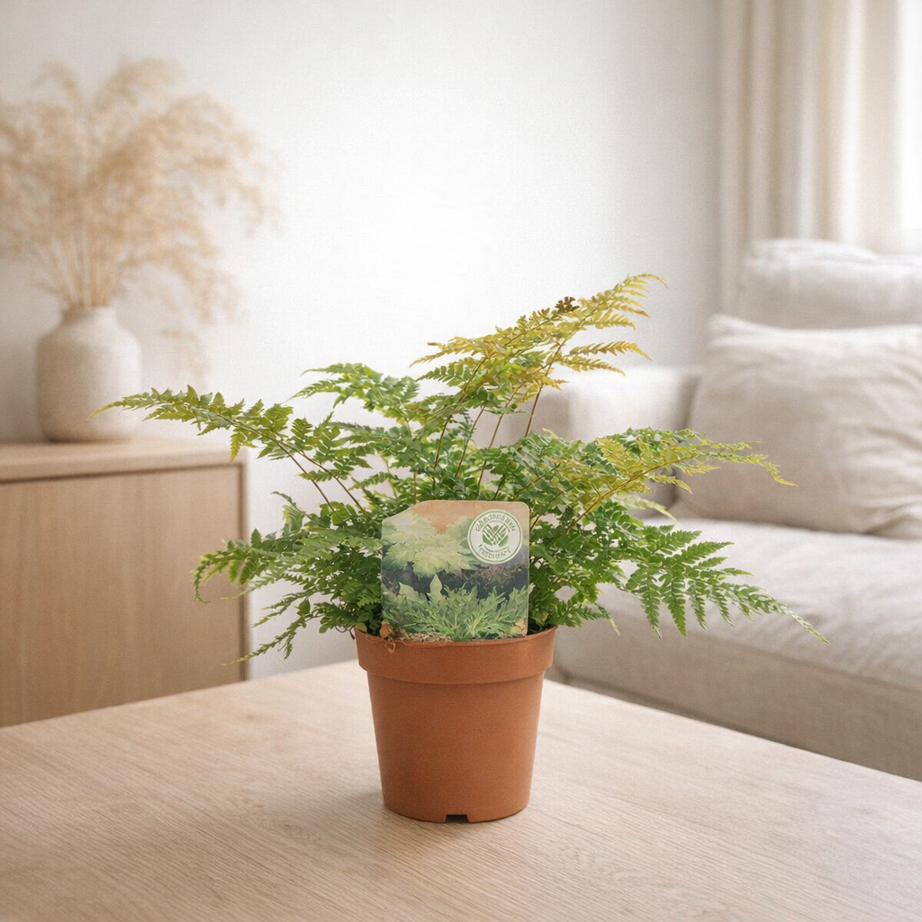 Dryopteris erythrosora - Ø12cm - ↕35cm en situation