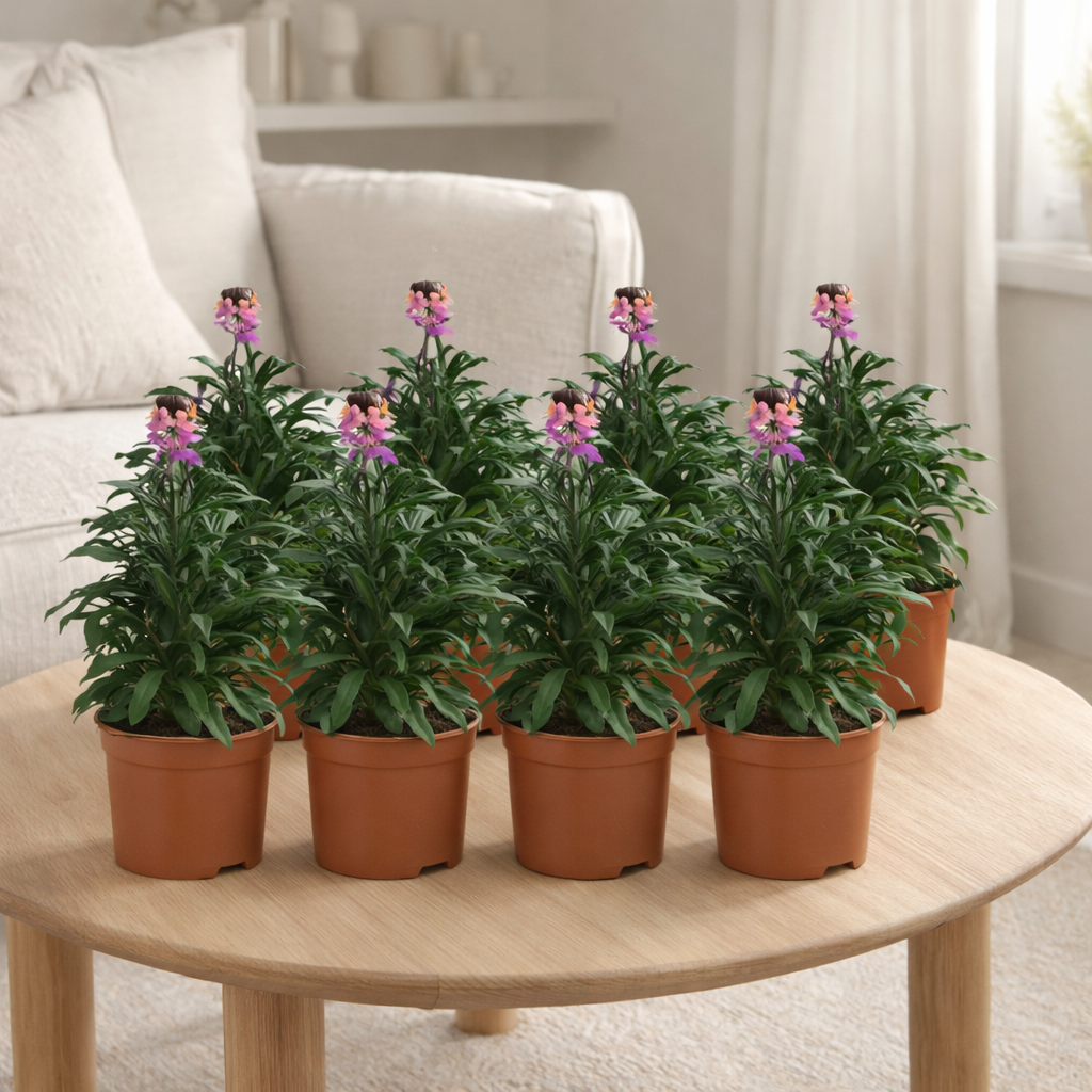ERYSIMUM 'Purple Glow' - 8 stuks - Ø12cm - ↕30cm en situation