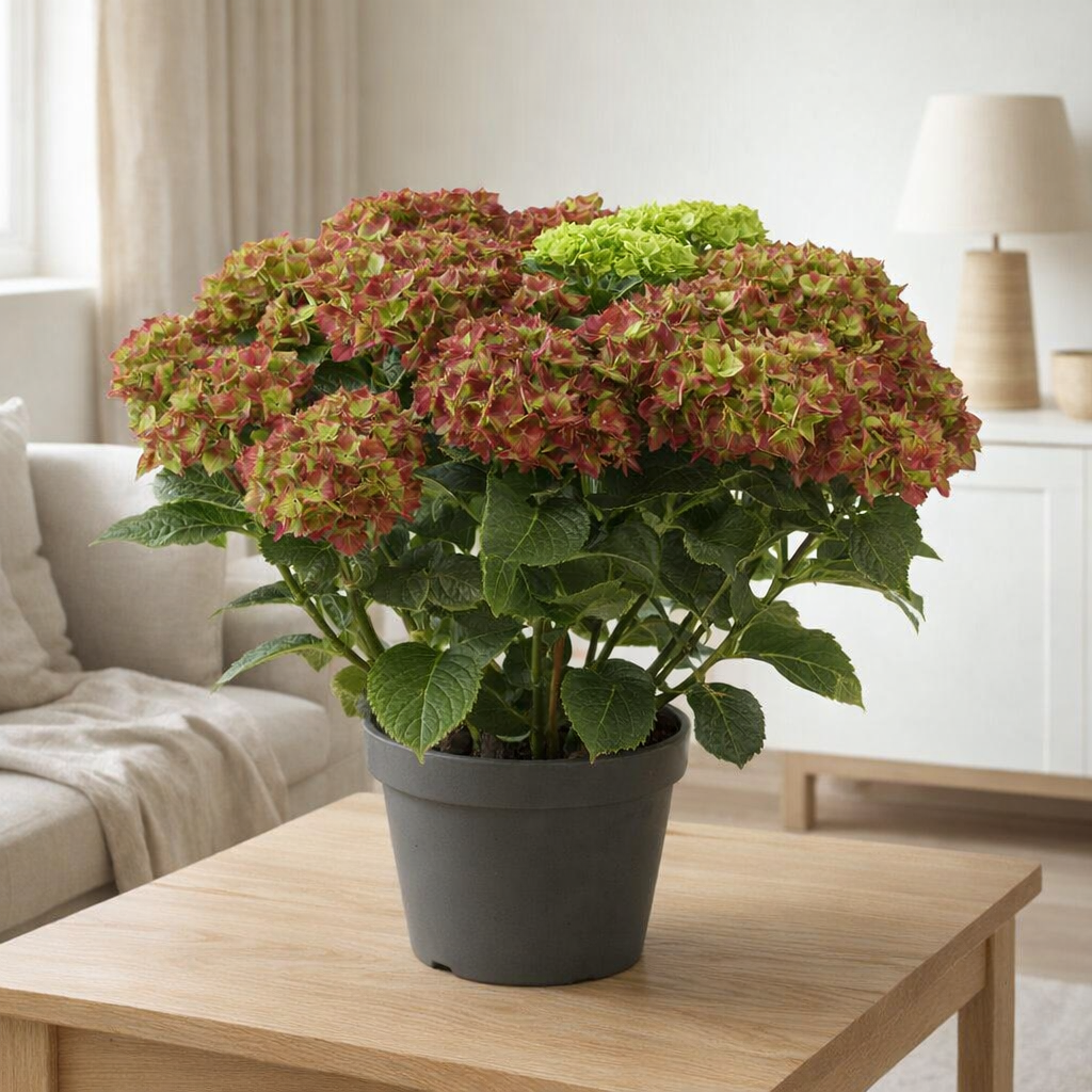Hortengea Schloss Wackerbarth (Hortensia) - Ø23 cm - ↕50cm en situation