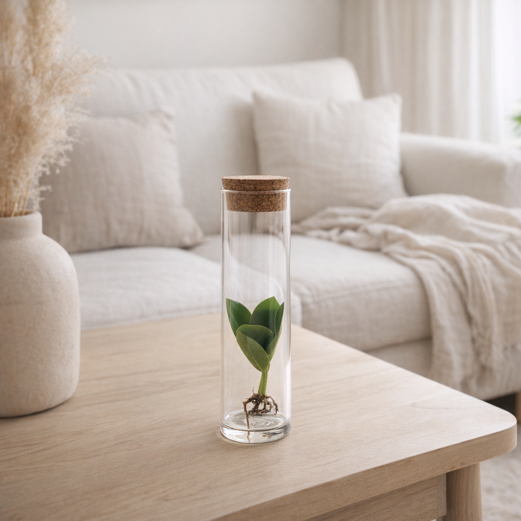 Pipe en verre Inclusion - Ø5cm - ↕15cm en situation
