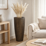 Pot à fleurs - Java S stripe foncé rustique en situation