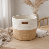 Panier Tarifa M naturel/blanc en situation