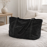 Sac en velours côtelé Julia noir en situation