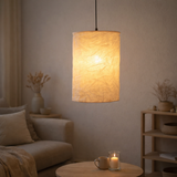 Lampe en Lin Olivia M vieux bleu en situation