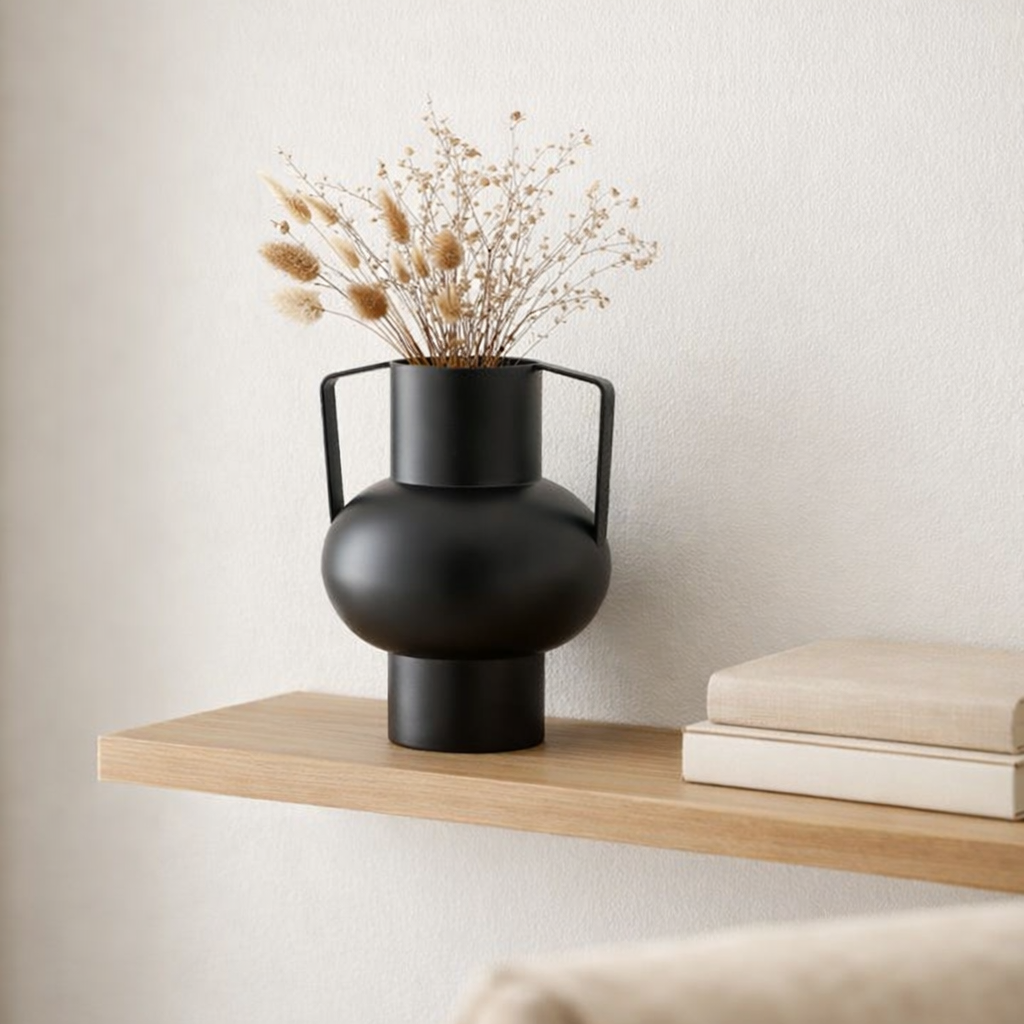 Vase Aurillac noir en situation
