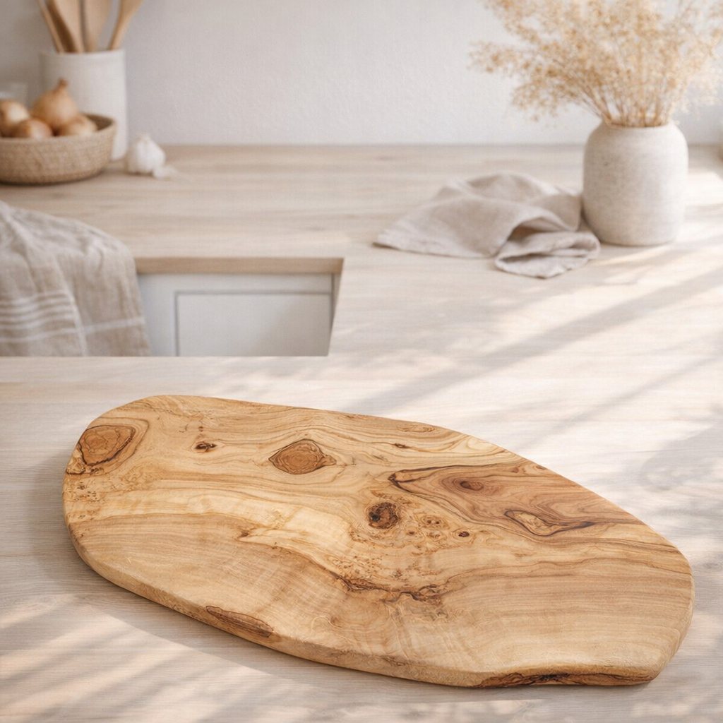 Planche à découper RUSTIQUE (longueur env. 25 – 29 cm) en situation
