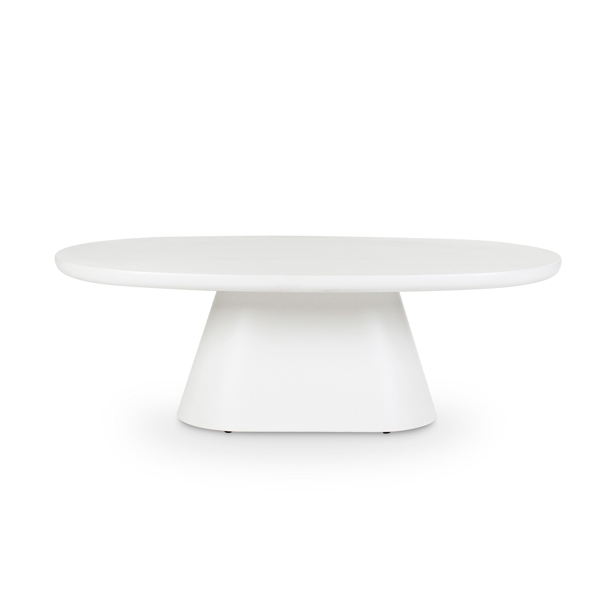 Table basse ovale en microciment Jade Castle Line 120 cm