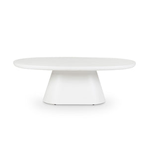 Table basse ovale en microciment Jade Castle Line 120 cm
