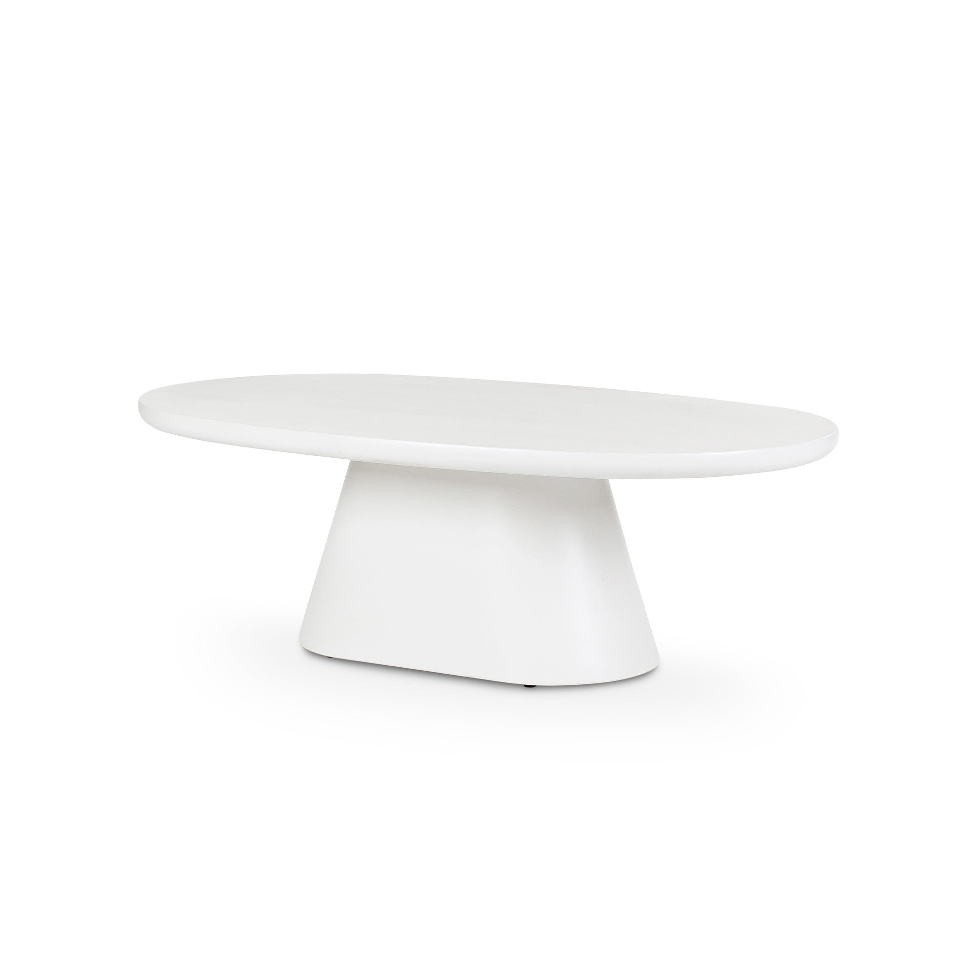 Table basse Jade microciment vue de profil
