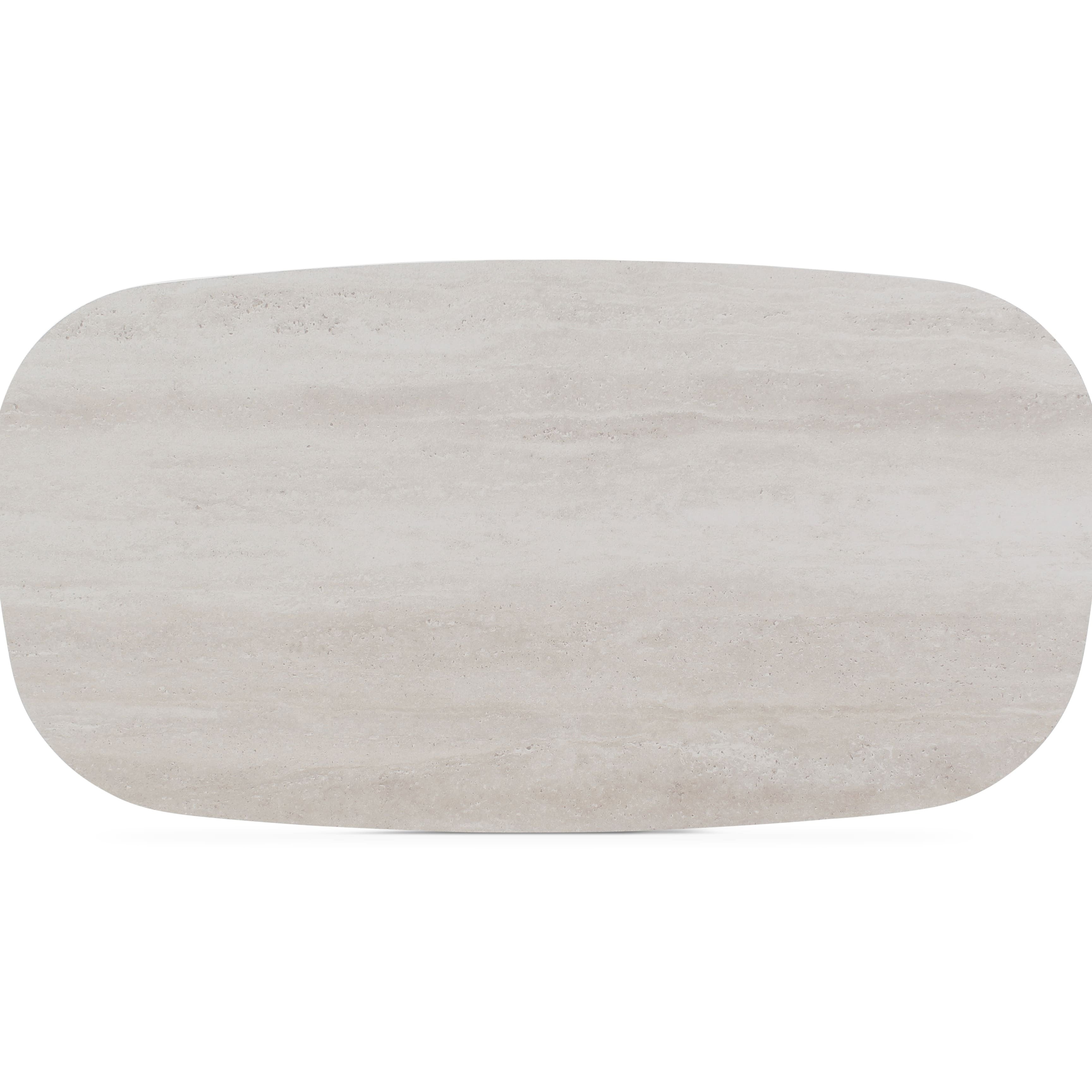 Piètement aluminium alu-sand de la table basse Liv