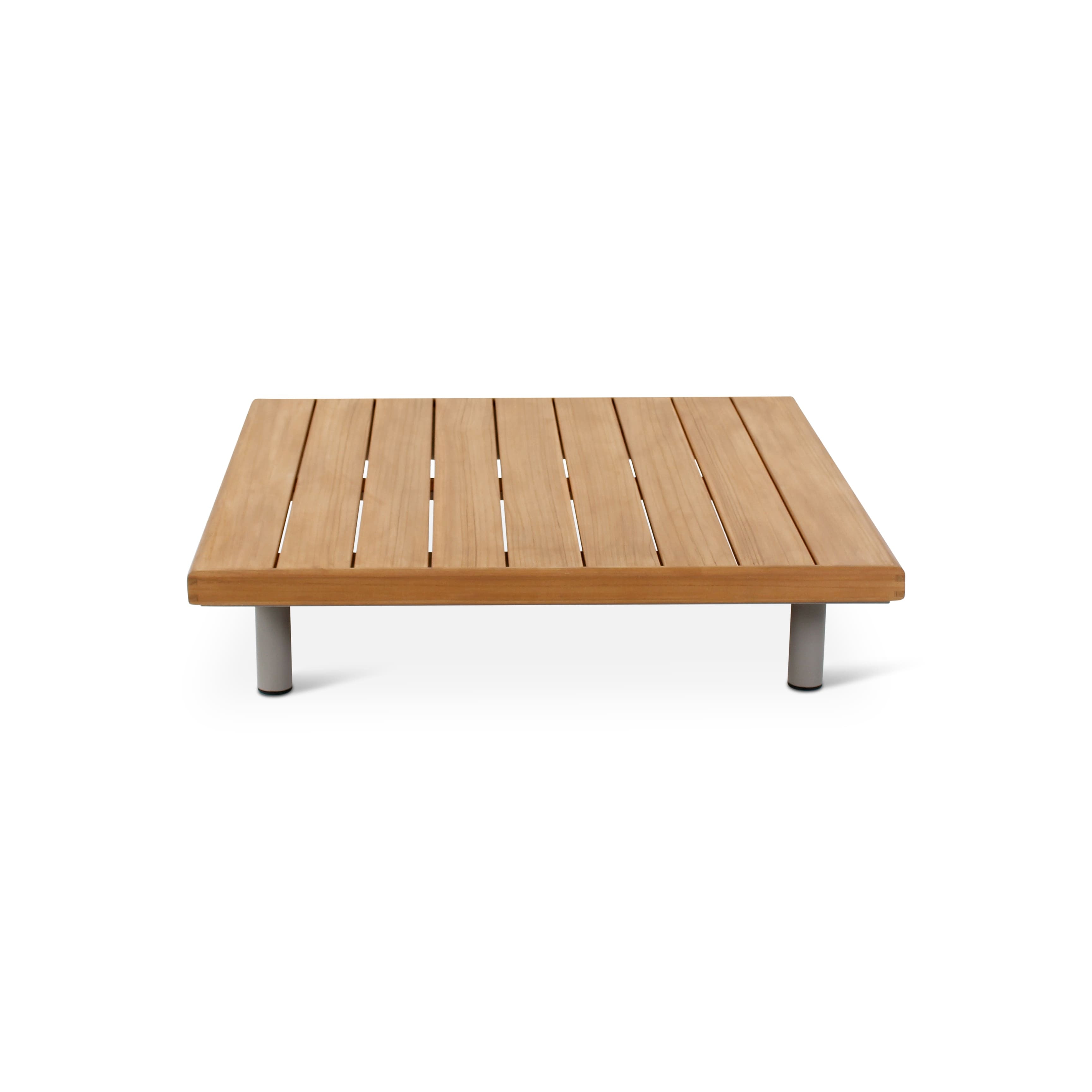 Table basse Emilio teck vue de profil