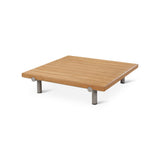 Table basse outdoor Emilio Castle Line en teck naturel 95 cm