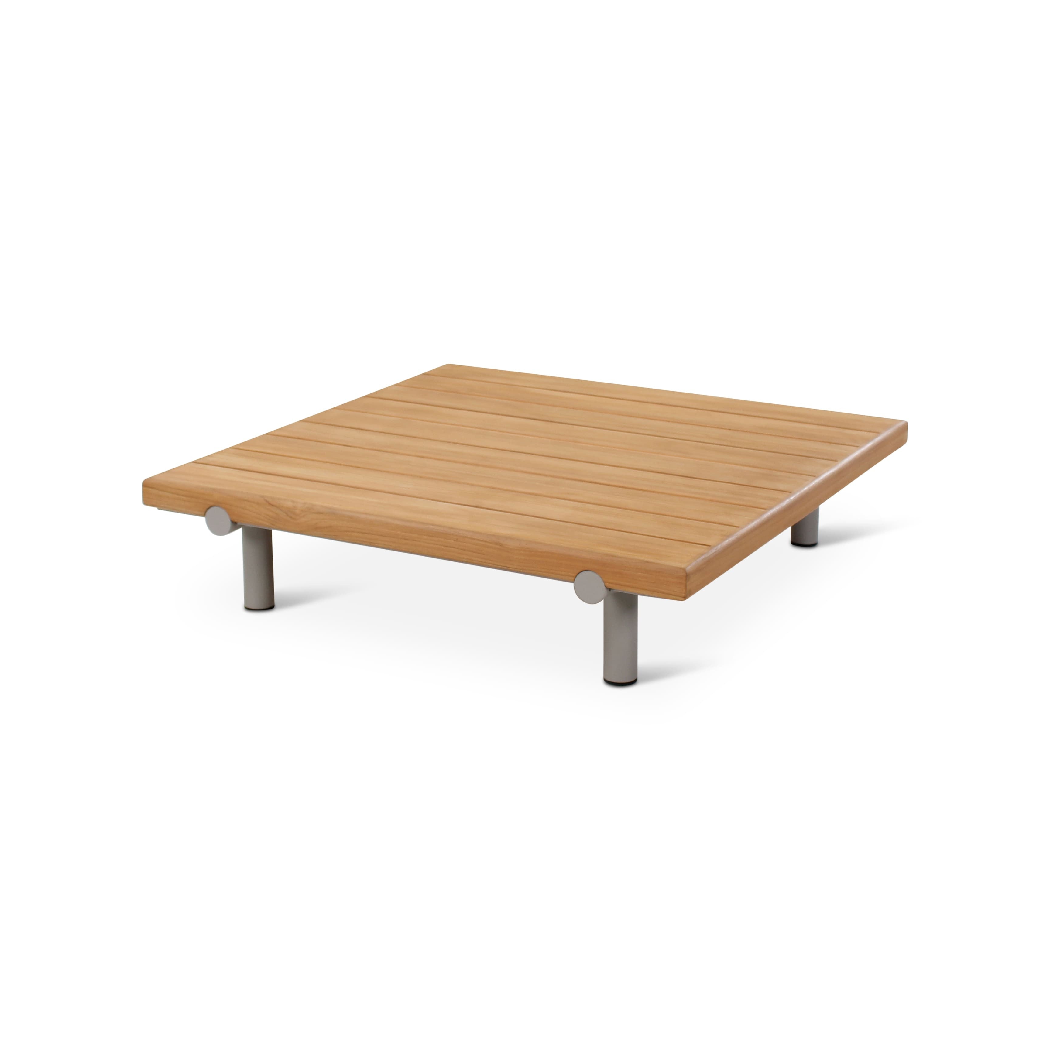 Table basse outdoor Emilio Castle Line en teck naturel 95 cm