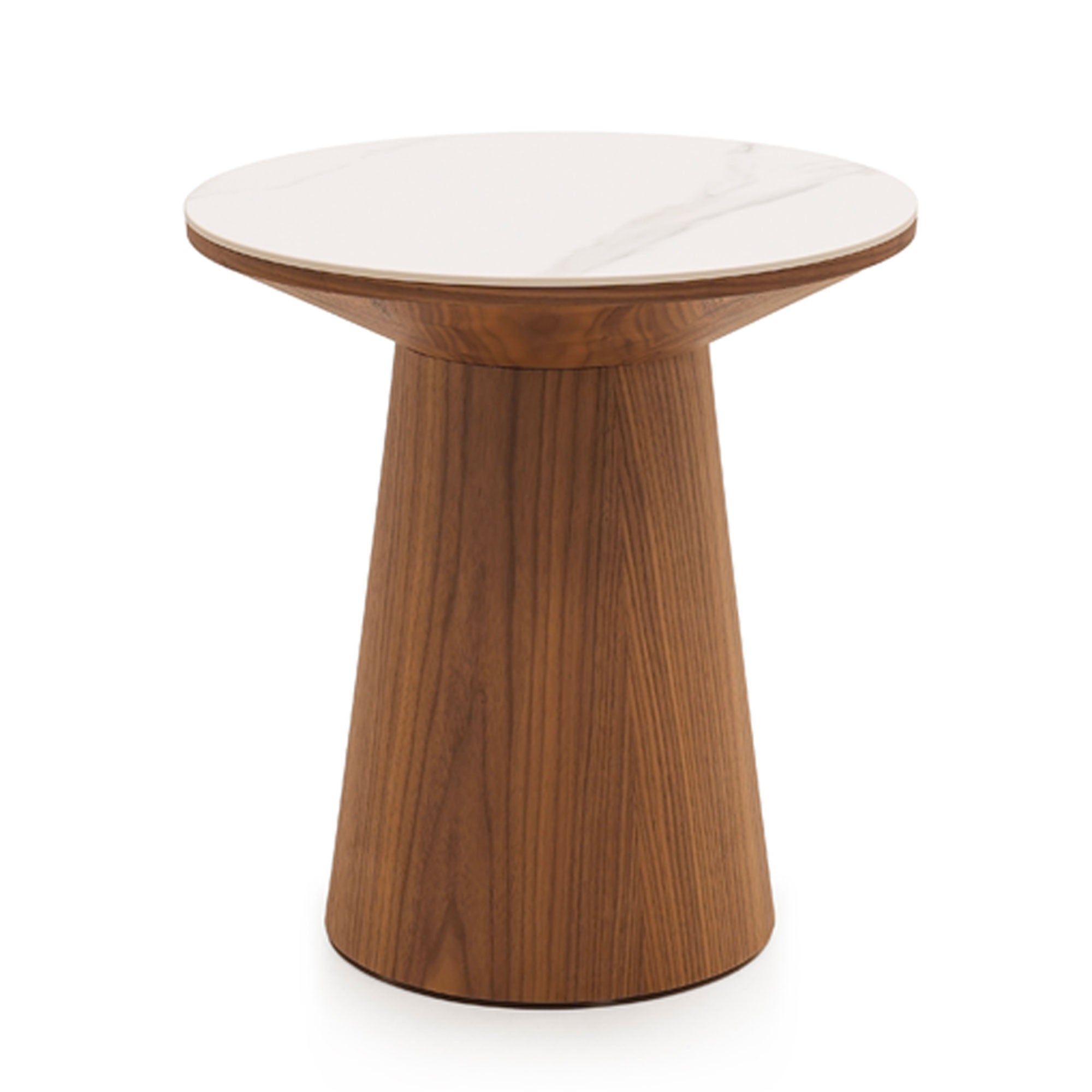 Table d'appoint ronde Clarice Castle Line Ø48 cm céramique et bois