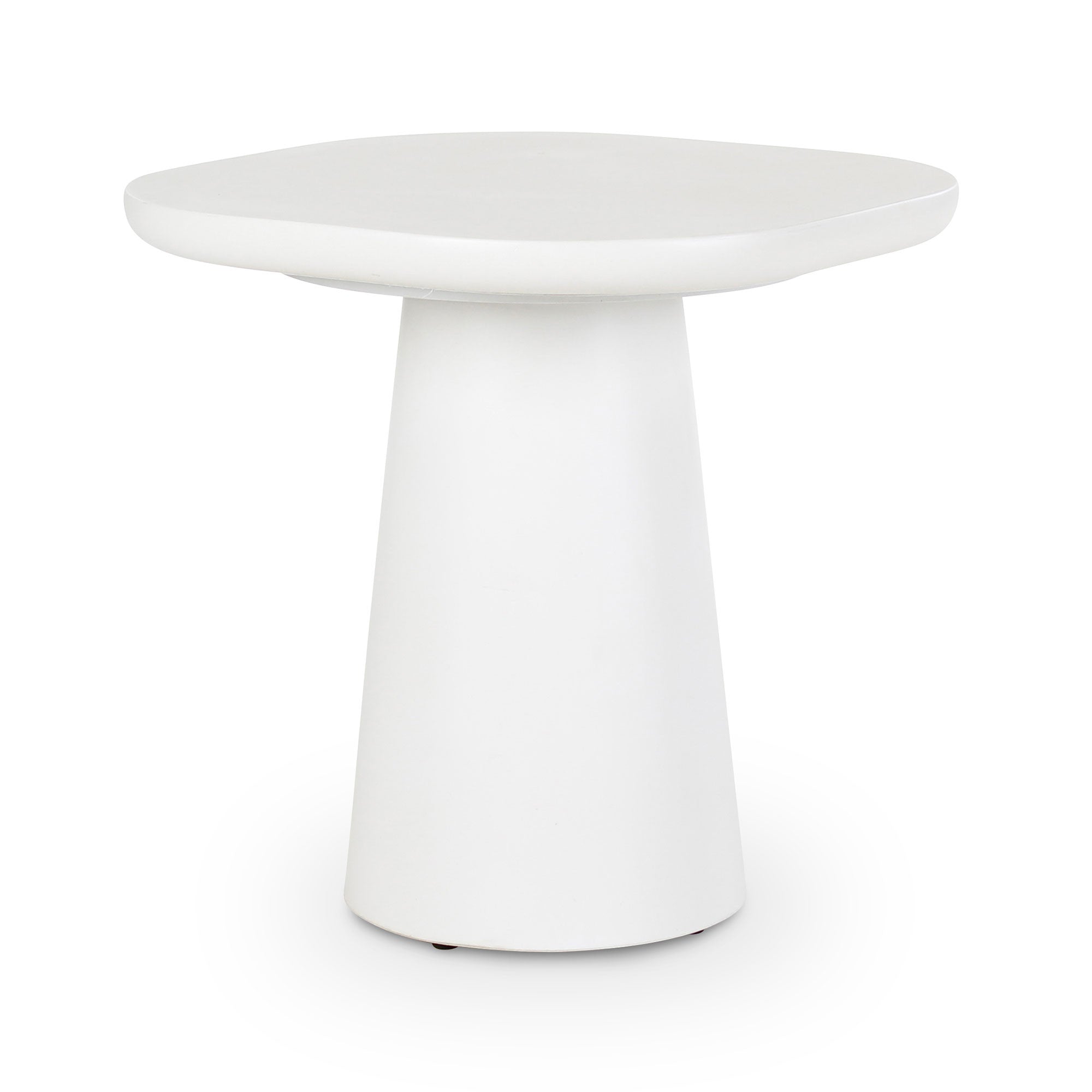 Table d'appoint Jade microciment vue de profil