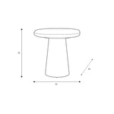Finition microciment de la table d'appoint Jade