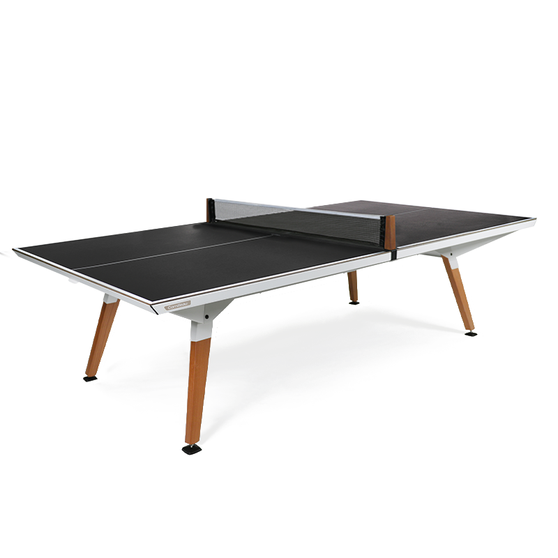 Table de ping-pong Origin outdoor blanche sur une terrasse