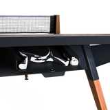 Pieds en bois Moabi de la table de ping-pong Cornilleau Origin