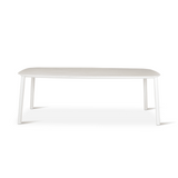 Table de repas outdoor Liv Castle Line en pierre et aluminium 220 cm
