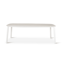 Table de repas outdoor Liv Castle Line en pierre et aluminium 220 cm