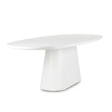 Table Jade en microciment vue de profil