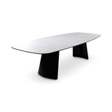 Vue de profil de la table Tibet en céramique