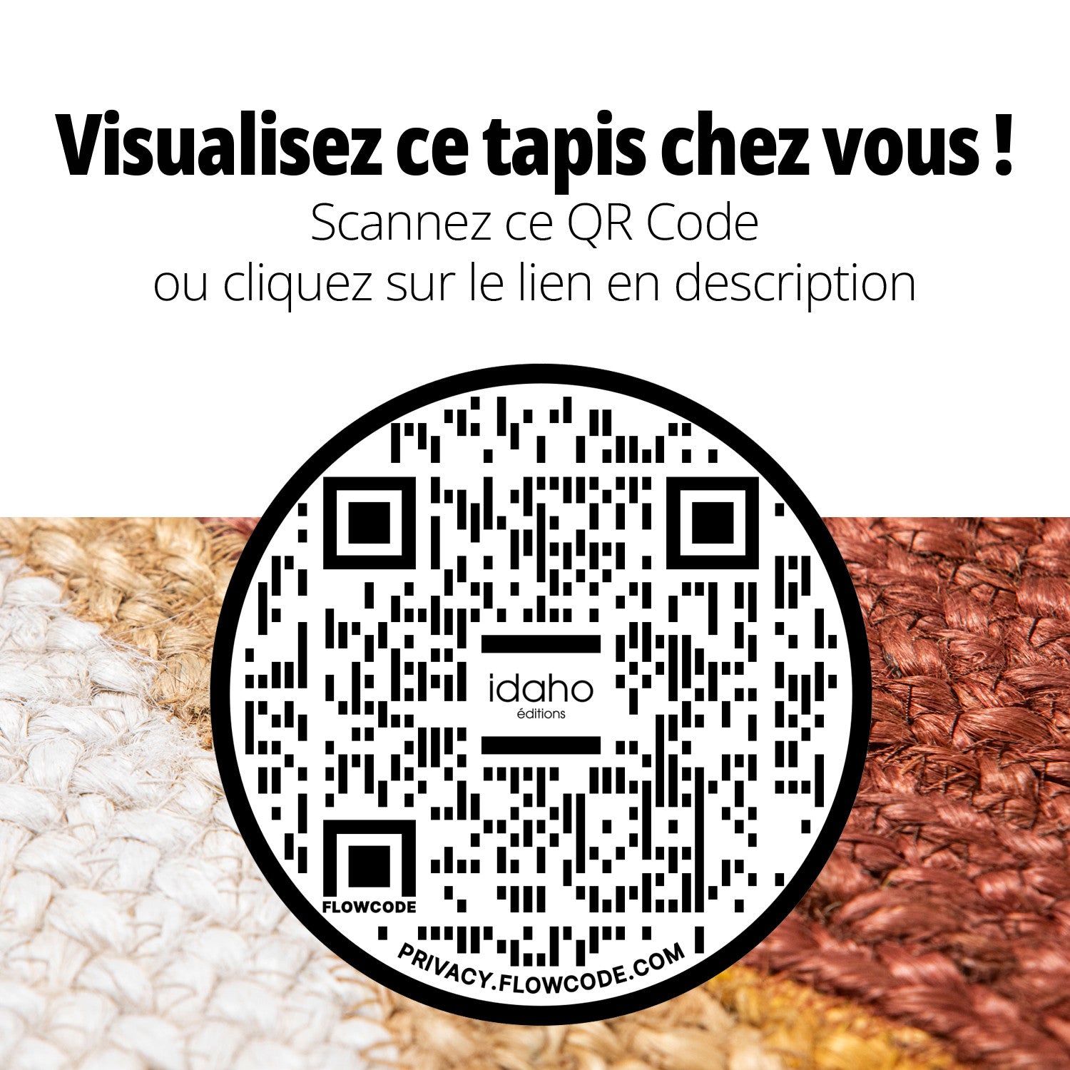 Tapis Anna jute Multicolore Anna