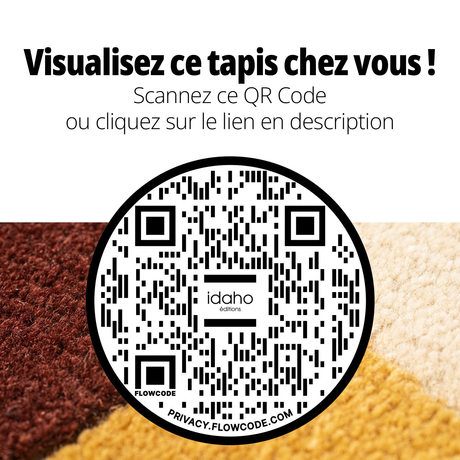 Tapis Anna laine Multicolore Anna