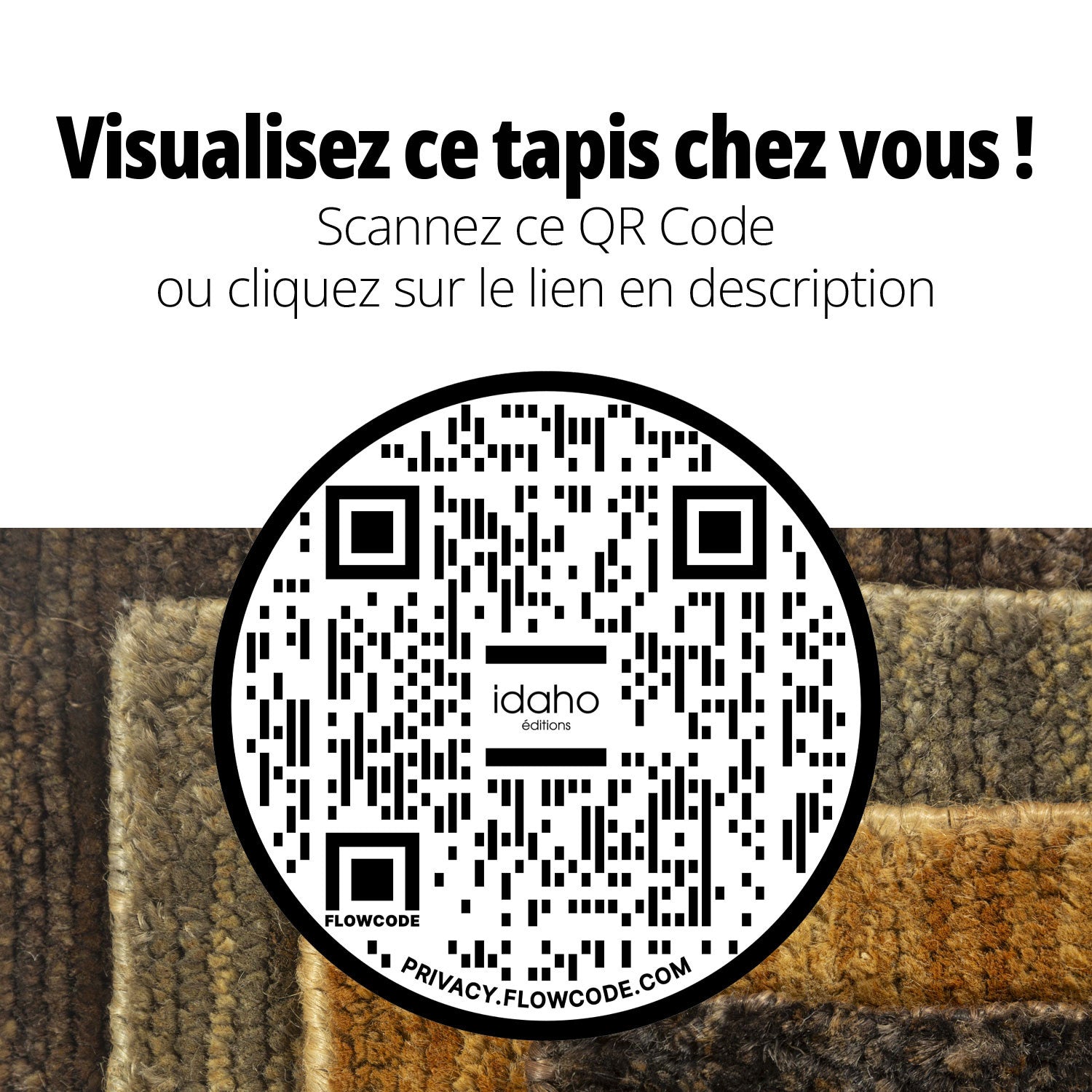 Tapis Bengale Charbon