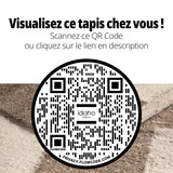 Détail du tapis Jodhpur montrant ses nuances naturelles beige et écru
