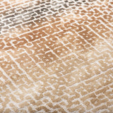 Tapis Laby motif graphique marron