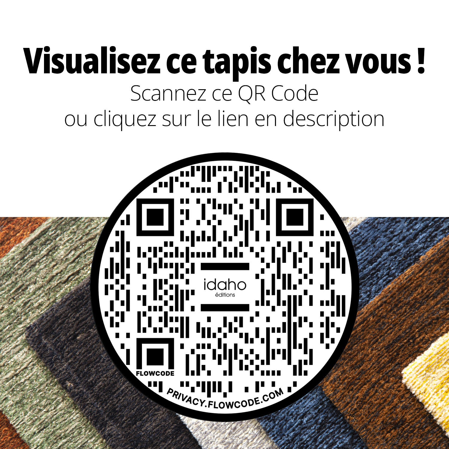 Tapis Leaf Bleu