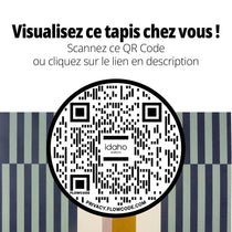 Tapis Madrague multicolore avec rayures bleu et vert