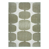 Détail du motif contemporain du tapis Pearl, lignes arrondies.