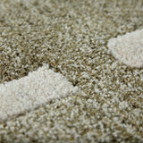 Vue d'ensemble du tapis Pearl dans un salon moderne.
