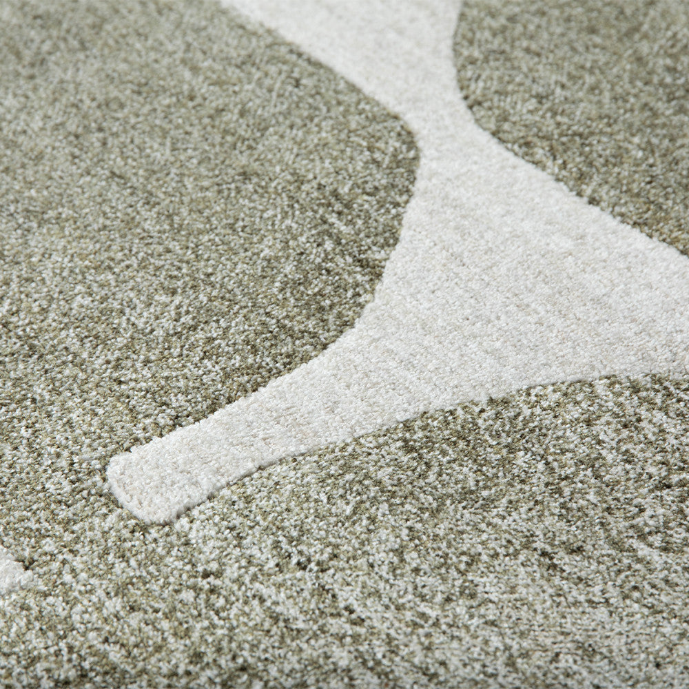 Tapis Pearl en format 160 x 230 cm, ambiance chaleureuse.