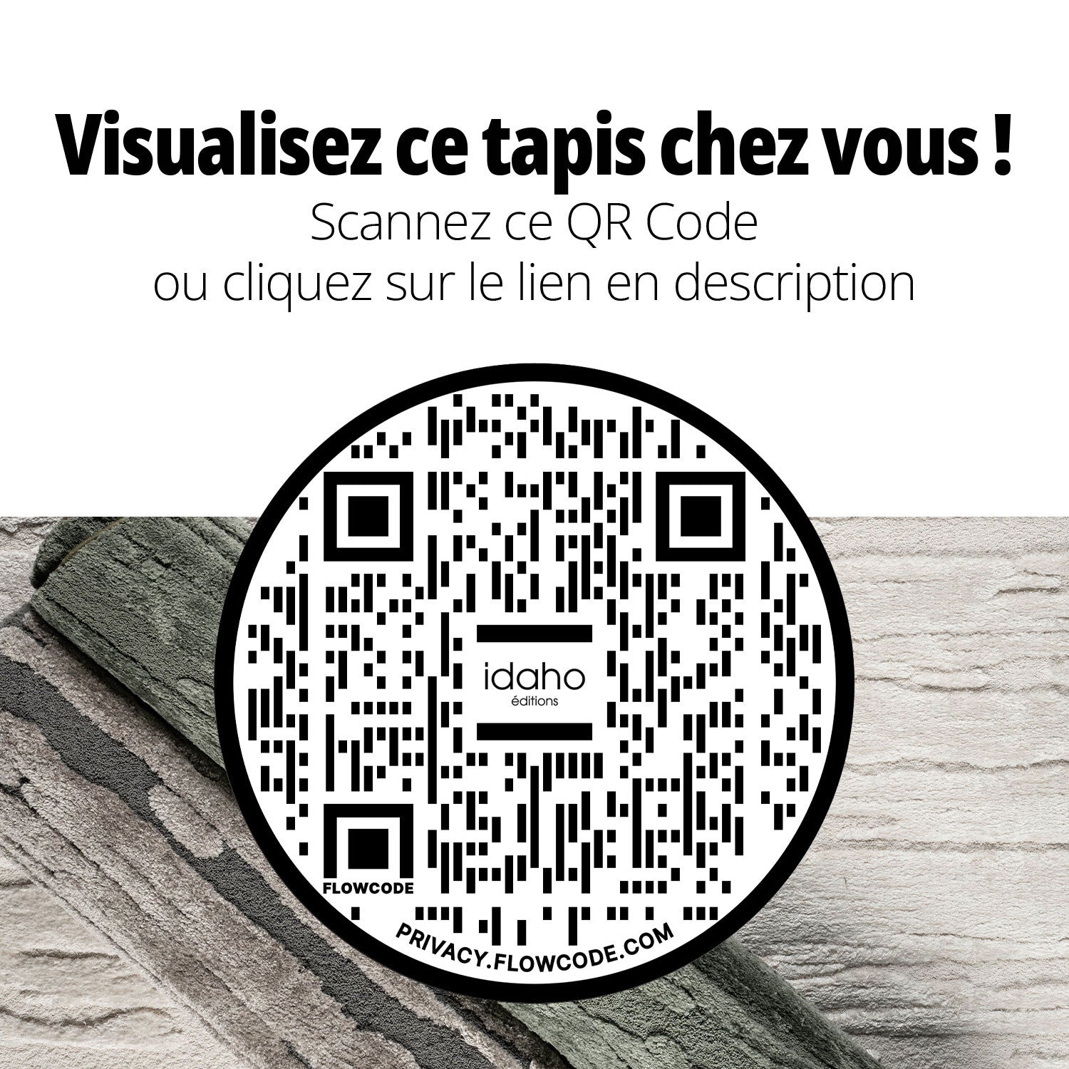 Tapis Riga en polyester recyclé, engagement durable