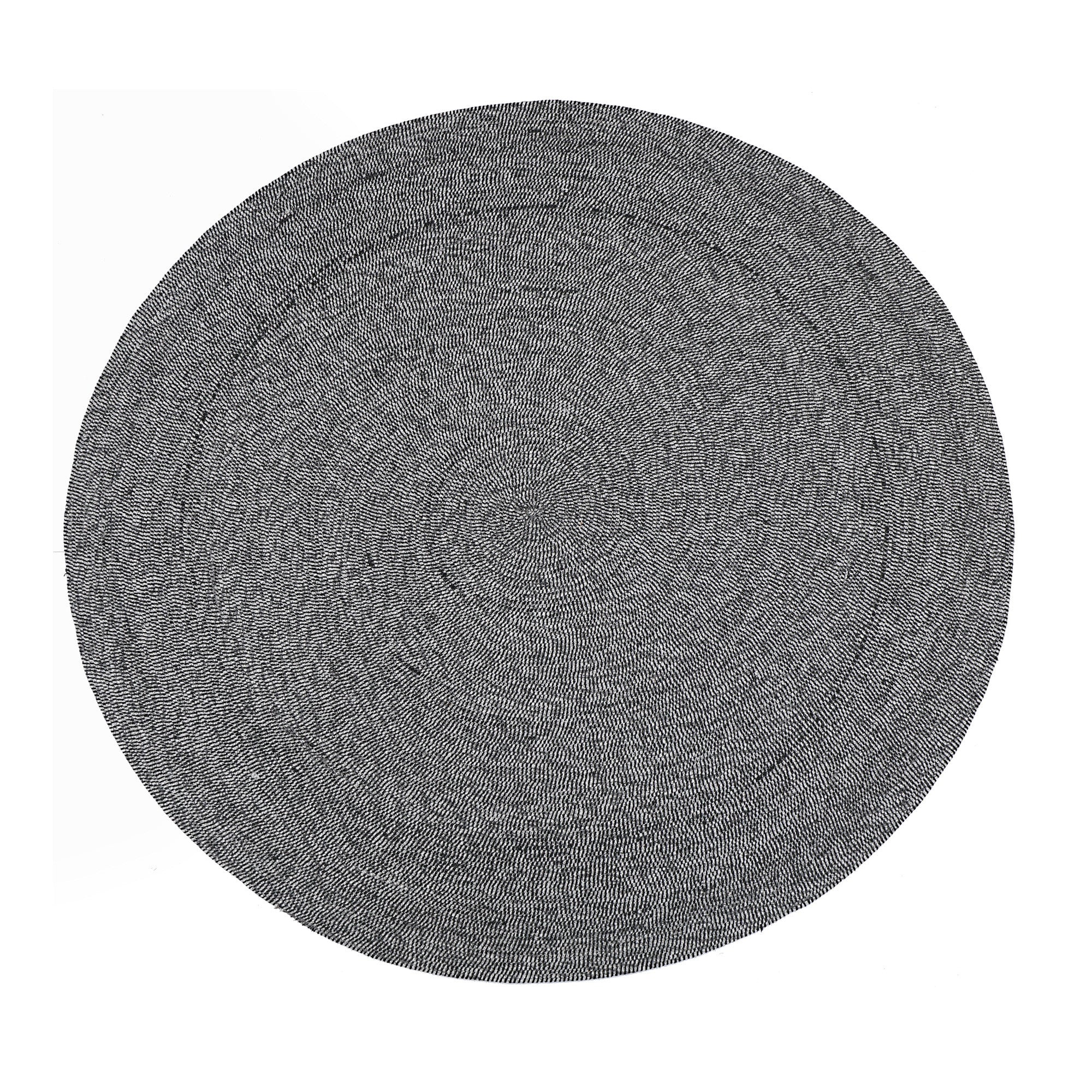 Tapis rond Varanasi Écru