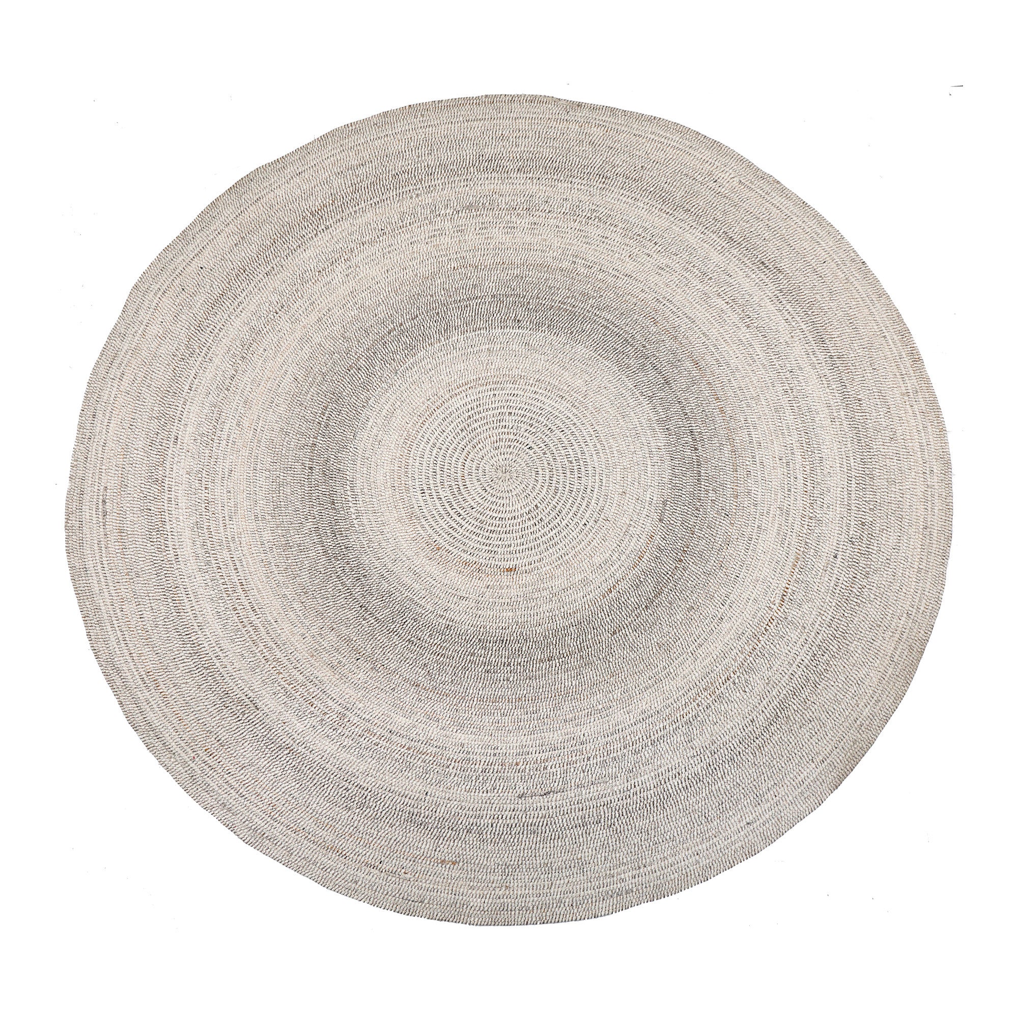 Tapis rond Varanasi Écru