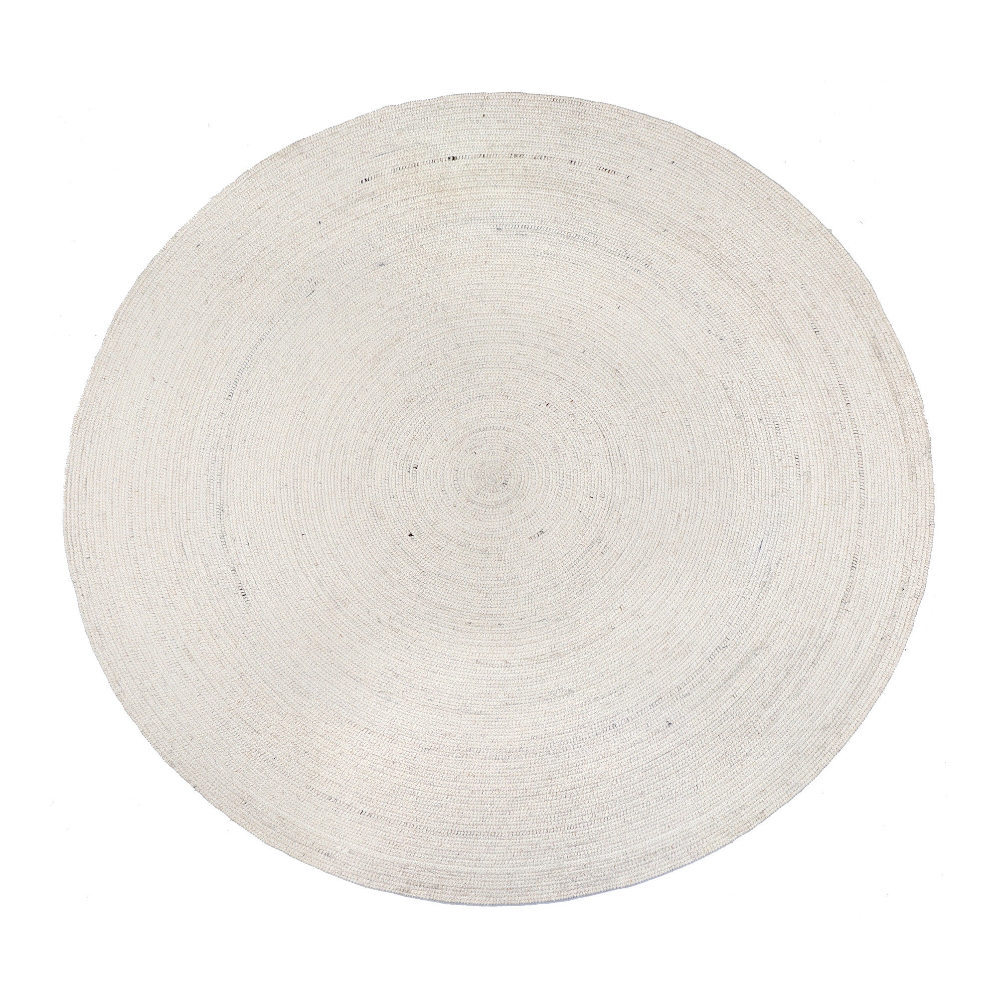 Tapis rond Varanasi Écru