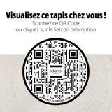 Tapis rond Varanasi Écru