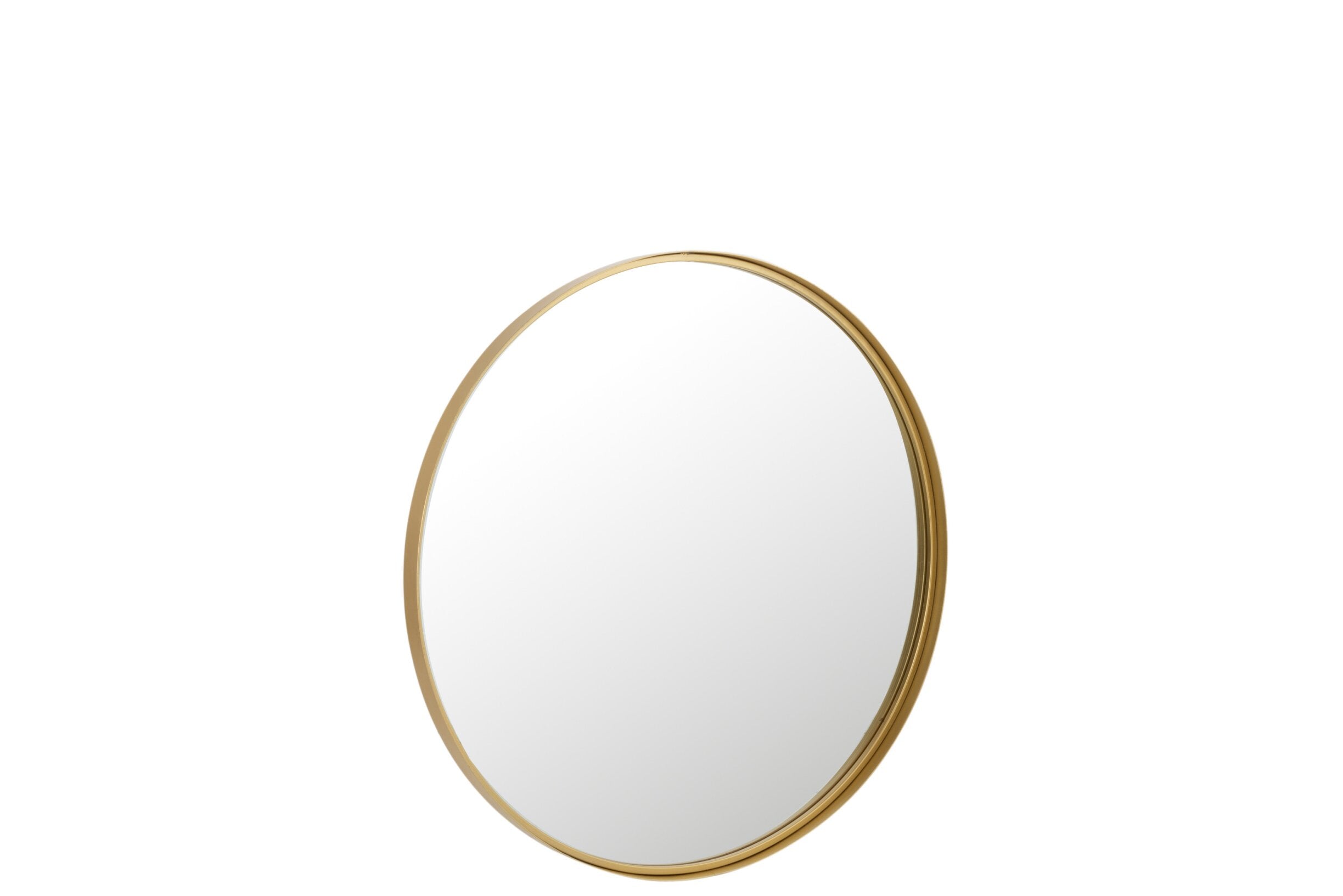 Miroir J-Line rond doré Ø 80 cm