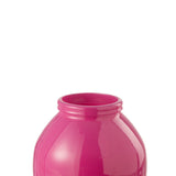 Vase en verre rose Ø 21 cm